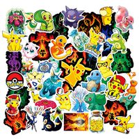 Pokemon Stickers for Hydro Flask, | 50 PCS | Vinyl Waterproof Stickers for Laptop,Skateboard,Water Bottles,Computer,Phone, Cute Anime Stickers (Pokemon)
