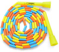 Beaded Jump Rope - Segmented Skipping Rope for Kids - Durable Outdoor Beads