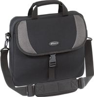 Targus Neoprene Sleeve Slipcase with Shoulder Strap for 16-Inch Laptops, Black with Gray Accents (CVR200)