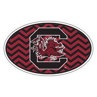 Craftique South Carolina Decal OVAL USC CHEVRON DECAL 6"