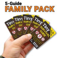 Tiny Survival Guide: A Life Insurance Policy in Your Pocket - The Ultimate "Survive Anything" Everyday Carry: Emergency, Disaster Preparedness Micro-Guide, 5-Pack