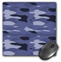 3dRose LLC 8 x 8 x 0.25 Inches Mouse Pad, Navy Blue Camouflage Military Fashion (mp_36161_1)