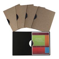 C-Line Modern Metallic Executive Style Report Cover, Blackened Bronze, Pack of 5 (33316)