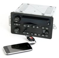 1 Factory Radio AM FM CD Player w Aux Input Compatible With 2002-03 Chevrolet Trailblazer GMC Envoy 15195521