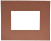 8x10 Terra-cotta / Cognac Custom Mat for Picture Frame with 4x6 opening size (Mat Only, Frame NOT Included)