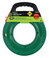Greenlee, 3/16 In x 100 ft, FTN536-100 100-Feet x 3/16-Inch Nylon Fish Tape