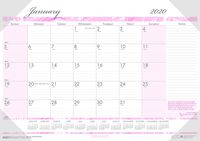 House of Doolittle 2020 Monthly Desk Pad Calendar, Breast Cancer Awareness, 18.5 x 13 Inches, January - December (HOD1466-20)