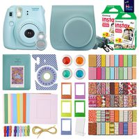 MiniMate FujiFilm Instax Mini 8 Camera with 40 Instax Film and Accessory Bundle, Blue