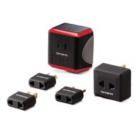 Samsonite Unisex-Adult Converter/adapter Kit With Pouch, Black/Red
