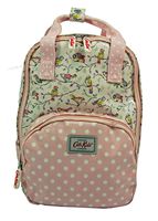 Cath Kidston Medium Backpack | Women's Little Birds Embroidered Backpack | Female Imported Spacious Backpack | Stylish & Fashionable European Style | Teenage Girls Vintage Backpack (Soft Neutral Pink)