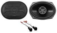 Rear Hifonics Factory Speaker Replacement Kit for 1998-2011 Ford Crown Victoria