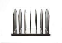 Mind Reader MESHPA5-BLK 6 Section Mesh Desk Organizer, Office Storage Paper Sorter, Durable Dividers, Document and File Holder, Black 6 Comp