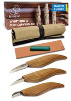 BeaverCraft S15 Whittling Wood Carving Kit - Wood Carving Tools Set - Chip Carving Knife Kit - Whittling Knife Set Whittling Tools Wood Carving Wood for Beginners (Chip Carving Knife Kit)