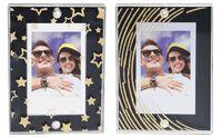 Fujifilm Instax Mini Magnetic Frames - Black w/Gold Stars - 2PK