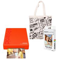 Polaroid Mint Pocket Printer (Red) Starter Kit with Tote Bag