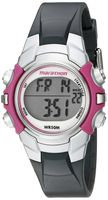 Marathon by Timex Women's T5K646 Digital Mid-Size Gray/Pink Resin Strap Watch