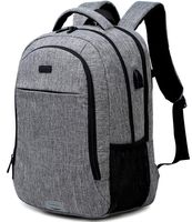 Abshoo Travel Laptop Backpack Computer Anti Theft Multi Pocket Laptops Backpack with USB Charging Port Water Resistant College School Bag for Women & Men Can Fits 15.6 Inch Laptop (Grey)