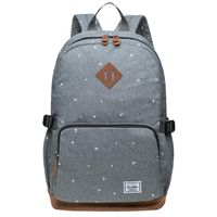 KAUKKO Stylish Oxford Fabric Backpack Travel Rucksack lightweight Hiking Bag Satchel (5-3-Grey)