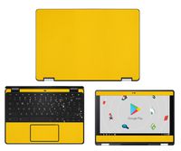 decalrus - Protective Decal for Acer ChromeBook Spin 11 R751TN / CP511 / R751T (11.6" Screen) Laptop Yellow Carbon Fiber Skin Skins Decal for case Cover wrap CFacerChromebookSpin11_R751TYellow