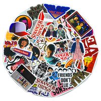 AEOPS Sticker 50PCS Stranger Things Movie Decal Waterproof Vinyl Stickers Wardrobe Durable Decals intensely hued for MacBook Water Bottles Laptop Computer Phone Car Skateboard Bike Cycle Guitar