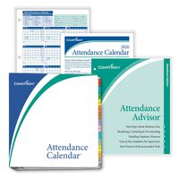 ComplyRight 2020 Attendance Calendar Kit, White, Pack of 50, A141150