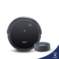 ECOVACS DEEBOT 500 Robotic Vacuum Cleaner with Max Power Suction bundle with Echo Dot (3rd Gen) Charcoal Gray