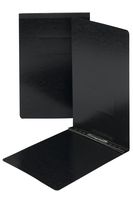 Smead Pressboard Report Cover, Metal Prong Top Fastener with Compressor, 2" Capacity, Legal Size, Black, 25 per Box (81733)