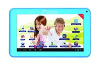 Lexibook Tablet Master, Silicone sleeve included, Large 7" Touch Screen, camera with morphing software, interactive learning content included, Blue, MFC155EN_09