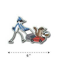 (TK-201) Regular Show | Mordecai & Rigby - Waterproof Vinyl Sticker for Laptops Tablets Cars Motocycles Bicycle Skateboard Luggage Or Any Flat Surface (6")