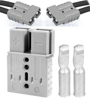 Anderson SB120 Power Ground Quick Disconnect Grey Housing w/ 2 AWG Gauge Contact