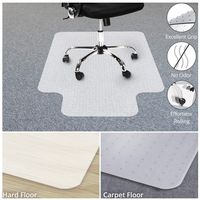 Chair Mat with Lip for Carpets | Low/Medium Pile Computer Chair Floor Protector for Office and Home | Opaque, Studded | Polypropylene | 36"x48"