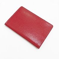 Natico Leather Passport Wallet, Red (60-8256-RD)