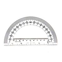hand2mind Clear, Plastic, Student Math Protractor Set for Classroom (Pack of 100)