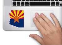 State flag inside Arizona 3x3.3 inches color sticker state decal die cut vinyl - Made and Shipped in USA