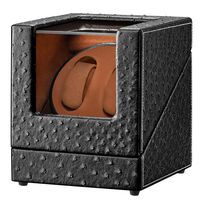 [Newly Upgraded] Double Watch Winder, Sepano Automatic Watch Winder with Quiet Motor,Premium Ostrich Leather Exterior and Soft Flexible Watch Pillows