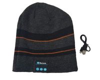 Savage Gear Wireless Youth Beanie Hat with Wireless Hands Free Easy Connect Technology (Black/Orange)