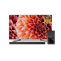 Sony XBR65X900F 65-Inch 4K Ultra HD Smart LED TV and X9000F 2.1ch Soundbar with Dolby Atmos and Wireless Subwoofer