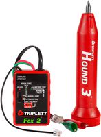 Triplett Fox & Hound Premium Tone and Probe Wire Tracing Kit Generates Multiple Tones with Adjustable Sensitivity for Electrical Wire, LAN Cable, Telephone, and More (3399)