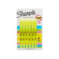 Sharpie 27108PP Accent Pocket Style Highlighter, Fluorescent Yellow, 6-Pack
