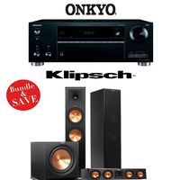 Onkyo TX-RZ610 7.2-Channel Network A/V Receiver + Klipsch RP-280F + Klipsch RP-440C + Klipsch R-112SW - 3.1 Reference Premiere Package