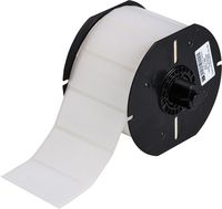 Brady B33-7-483 Label, Polyester with Aggressive Rubber-Based Adhesive (Pack of 1000), Clear