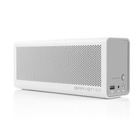BRAVEN 805 Portable Wireless Bluetooth Speaker [18 Hours Playtime] Built-in 4400 mAh Power Bank Charger - White/Light Gray