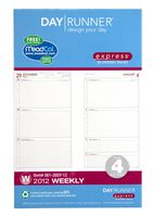 Day Runner Express Recycled Planning Pages, 6 x 9 Inches, 2012 (061-285Y)