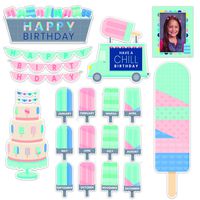 Creative Teaching Press Calm & Cool Happy Birthday Mini Bulletin Board, CTP 8604