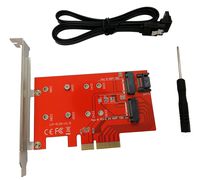 Tenext M.2 PCIe 3.0 x4(M-Key) and SATA III(B-Key) 2230 2242 2260 2280 SSD to PCI Express 3.0 x4 Adapter Expansion Card