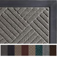 Gorilla Grip Original Durable Rubber Door Mat, 72x24, Heavy Duty Runner Doormat for Indoor Outdoor, Waterproof, Easy Clean, Low-Profile Rug Mats for Entry, Patio, High Traffic Areas, Gray Diamond