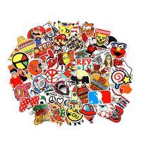 Stickers [100 pcs], Encora Laptop Stickers Car Motorcycle Bicycle Luggage Decal Graffiti Patches Skateboard Stickers for Laptop - No-Duplicate Sticker Pack(Type E)