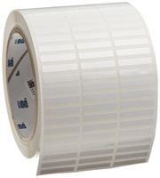 Brady THT-41-423-10 1" Width x 0.187" Height, B-423 Permanent Polyester, Gloss Finish White Thermal Transfer Printable Label (10000 per Roll)