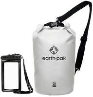 Earth Pak -Waterproof Dry Bag - Roll Top Dry Compression Sack Keeps Gear Dry for Kayaking, Beach, Rafting, Boating, Hiking, Camping and Fishing with Waterproof Phone Case
