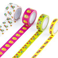 Piñata Washi Tape by Mustard | Decorative Tape | Colourful Masking Tape | Perfect for Gift Wrapping, Scrapbooking and Journals | Pack of 4 Assorted Sizes and Designs